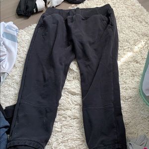 under armor black joggers